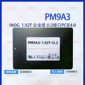 ไดรฟ์โซลิดสเตทแบบตั้งโต๊ะ U.2 NVMe ความเร็วสูง รุ่น PM9A3-1.92T-U.2 - Product Image 2
