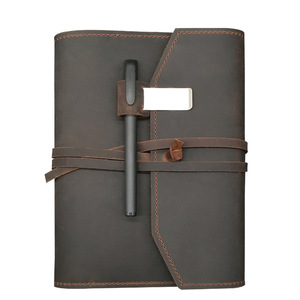 Funda de cuero vintage para cuaderno de viaje, funda protectora para cuaderno hecha a mano, funda personalizada para cuaderno/diario. - Product Image 1
