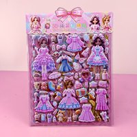 Autocollants en mousse gonflée double couche pour enfants, autocollants décoratifs de dessins animés à faire soi-même pour scrapbooking et décoration de journal