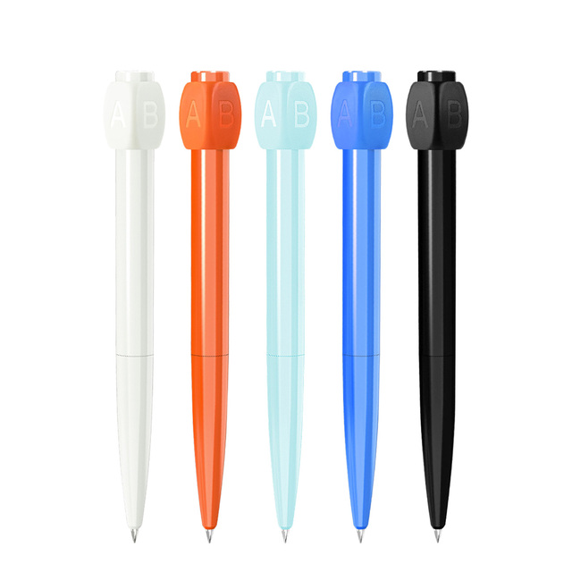 BECOL Colorful 0.5mm AB Rotating Gel Pen Creative Fidget Spinner Stress Relief Pen for Office School Supplies