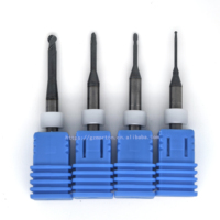 AMM 520 Diamond Aided Carbide End Mills Drill Bits Grinding Tools D4X1.0/1.5/2.0/3.0 Flat End Milling Burs Router Bits Product