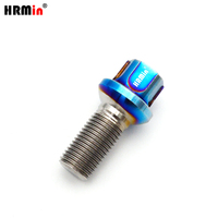 Pernos de Rueda Esféricos Antirrobo de Alto Rendimiento Grado 10.9, Titanio Gr.5 Ti-6Al-4V, M14x1.5 con Llave de Titanio