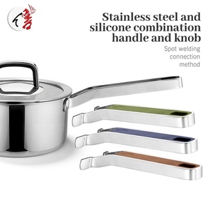 Ensemble de casseroles <span class=keywords><strong>et</strong></span> poêles en acier inoxydable triple épaisseur, écologiques, classiques, à induction, 9 pièces, antiadhésives, pour la <span class=keywords><strong>cuisine</strong></span> à domicile - Product Image 4