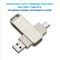Clé USB en métal personnalisée avec logo, type C OTG, USB 2.0/3.0 haute vitesse, capacités de 1 Go à 128 Go, options de couleur personnalisées