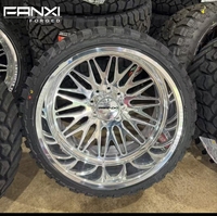 Jantes concaves polies sur mesure FANXI 24x14 8 trous pour GMC Sierra 2500 8x6.5 26x16 6x5.5 pour Chevy 1500 22x12 8x170 pour Ford F250
