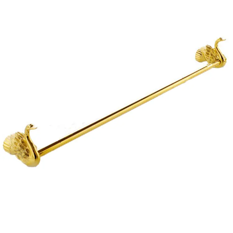 Bathroom Accessories Stainless Steel Single Towel Bar / Gold Finish Towel Rod MB-0967A