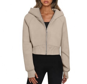 <span class=keywords><strong>Felpa</strong></span> Casual da <span class=keywords><strong>Donna</strong></span> con Cappuccio e Zip a Maniche Lunghe Liu Ming, Logo Personalizzato, Moda Autunno Inverno - Product Image 3