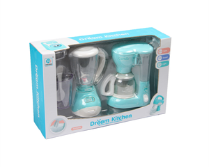 DF juego de cocina de simulación electrónica para niños, mezclador de juguete y cafetera, juguete para niños, producto más vendido, play house 2020 - Product Image 1