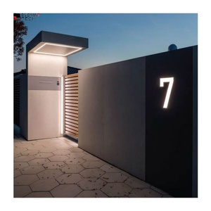 Customized Hotel <b>Door</b> Number <b>Plates</b> Led Hotel Room Signs <b>Door</b> Sign Hotel Number Led Light Apartment Number - Product Image 1