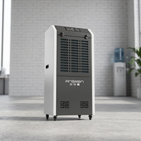 Déshumidificateur commercial et industriel 156L/D, machine électrique de déshumidification de l'air avec contrôle intelligent pour entrepôt et usine