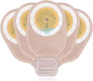 One Piece Urostomia Saco Médico Drenável Ostomia Estoma Colostomia Saco Cut-to-Fit - Product Image 1