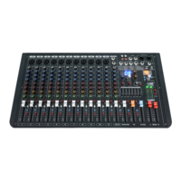 Console de mixage audio OBT-5100B Connexion USB 256 Dsp 12 canaux Console de mixage audio professionnelle numérique