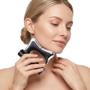 Appareil de massage vibrant à micro-courant et compresse chaude pour la relaxation musculaire et la récupération après l'exercice - Product Image 1