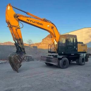 Excavatrice sur pneus d'occasion Hyundai 210W-7 210W 150W-7 210W-9T avec moteur à noyau et composants de pompe Prix bon marché à vendre - Product Image 6