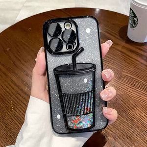 Laudtec Shining Cô Gái Trường Hợp Đối Với iPhone 16 Dễ Thương Nữ Tính Long Lanh Bling Sang Trọng Bìa Bảo Vệ Chống Sốc Mỏng Máy Ảnh Screenprotector - Product Image 2