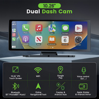 Layar Universal 10.26" Wireless CarPlay Android Auto 360 °   Layar Pintar Carplay Putar Lensa, Input BT FM AUX Type-C untuk Volkswagen