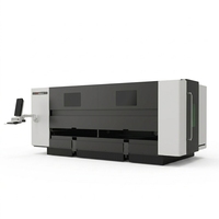 Machine de découpe laser à fibre CNC à prix de gros, découpeuse laser métallique à tirage latéral fermé, livraison rapide pour la fabrication métallique