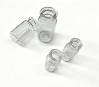 Yiheng 10R 10ml Flacon en verre borosilicaté stérile transparent de type I avec surface gravée à l'acide, bouchon en caoutchouc et capuchon en aluminium, usage pharmaceutique