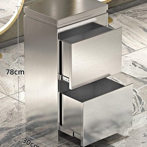 Silver Stainless Steel Cabinet Pedicure Trolley Salon <b>Tool</b> <b>Cart</b> Trolleys for Pedicures - Product Image 2