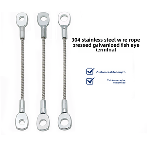 Câble de sécurité en acier inoxydable avec terminaux zingués personnalisés, avec <span class=keywords><strong>suspension</strong></span> et fixation - Product Image 4