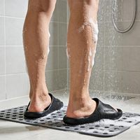 Chaussures de douche ouvertes BSR pour femmes et hommes, antidérapantes, légères, à séchage rapide, avec trous de drainage, pour toutes les saisons, logo embossé
