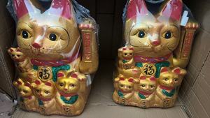 Bán Buôn Lớn Lớn Lớn Mèo May Mắn Doanh Nghiệp Quà Tặng Vẫy Tay Lớn Trang Trí <span class=keywords><strong>Maneki</strong></span> <span class=keywords><strong>Neko</strong></span> Cho 9 12 14 16 Inches Kinh Doanh - Product Image 3