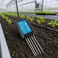 Capteur de sol multiparamètres 5 en 1 pour serre : température, humidité, EC, pH, NPK, RS485 Modbus, capteur intégré
