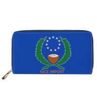 Dompet Panjang Kulit Bermotif Bendera Afrika, Dompet Kulit Berkapasitas Besar, Cocok untuk Wanita, Perjalanan, dan Penggunaan Sehari-hari