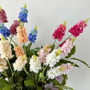 Hecho a mano pequeño 3 <span class=keywords><strong>tenedor</strong></span> lavanda Artificial flor suave Pastoral boda tema Pan tejido Material para el hogar Acción de Gracias - Product Image 4