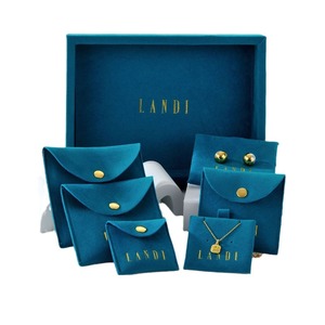 <b>Small</b> Single Custom Compound Double-Sided Velvet Bottom and <b>Side</b> <b>Bag</b> Portable Jewelry <b>Bag</b> - Product Image 1