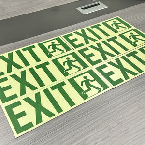 سلامة النار Photoluminescent ، مخصصة PVC سلامة الإجلاء في حالات الطوارئ مضيئة - Product Image 4