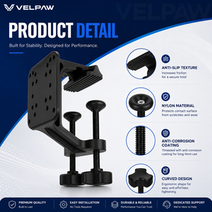 ขายึดเรืออะลูมิเนียม Welpaw แบบ C-Clamp, ฐานยึดปรับได้ขนาด 3.27 นิ้ว สำหรับรางเรือ โต๊ะ และอุปกรณ์ทางทะเล - Product Image 4