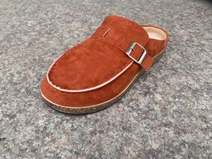 Pantuflas Acolchadas para Mujer, Sandalias Planas Casuales Clásicas Vintage de Moda para Chicas, Zapatos Tipo Mules de Lona para Uso en Interiores y Exteriores - Product Image 5