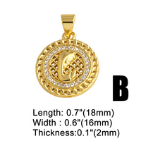 ASJEWELRY Pendentif Bébé Marie en Cuivre Plaqué Or avec Zircon Cubique et Coquillage, Breloques Religieuses pour Collier, Fournitures de Fabrication de Bijoux DIY pdtc074
