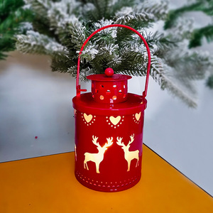 2024 Metal Christmas Candle Lantern Decor LED Candle Indoor Home Garden Decorationable Decor <b>Lights</b> - Product Image 4