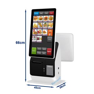 Tienda minorista Respetuoso con el medio ambiente Ajustable Pantalla dual personalizada Sistema POS Soporte de piso o colgante de pared <span class=keywords><strong>TPV</strong></span> PDV quiosco - Product Image 5