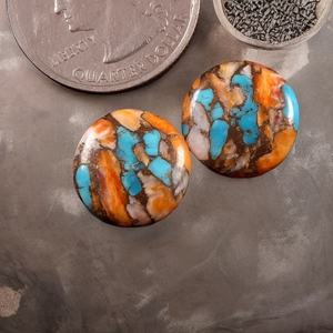 Pierre précieuse naturelle de qualité supérieure AMARA, Oyster Copper Turquoise, œil de chat rond, pour la fabrication de bijoux, toutes tailles, vente en gros - Product Image 6