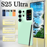 Nouvel Arrivage Téléphone Portable Débloqué S25 Ultra 16 Go 1 To de Mémoire Interne Écran OLED 1440*3120 pour Vente en Gros Usine
