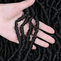 Extensions de cheveux synthétiques pré-étirées NU Faux Locs Butterfly Twist à trame unique, 10-30 pouces, teintes, haute qualité, vente en gros