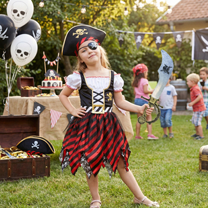 Vente en gros <span class=keywords><strong>de</strong></span> costumes <span class=keywords><strong>de</strong></span> cosplay pour filles pirates pour les fêtes <span class=keywords><strong>d</strong></span>'anniversaire, <span class=keywords><strong>d</strong></span>'Halloween et <span class=keywords><strong>de</strong></span> Noël, ensemble <span class=keywords><strong>de</strong></span> vêtements avec chapeau - Product Image 3