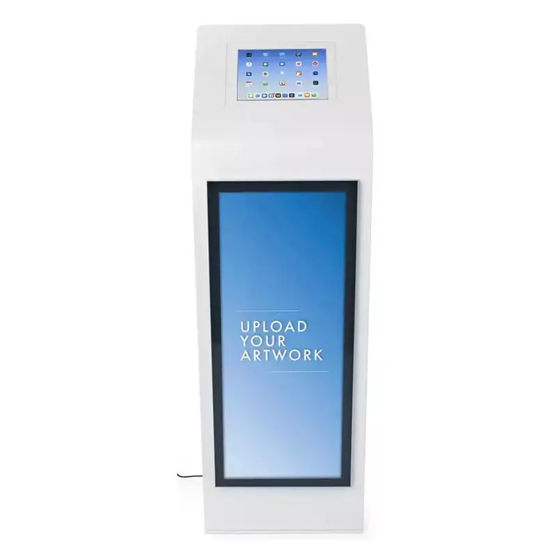 Kiosque de signalisation numérique à écran tactile LCD commercial HD de 21.5 pouces pour centre commercial d'aéroport