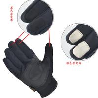 Sp & city — gants pour moto, pour course en plein air, doigt complet, avec réflecteurs de nuit