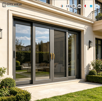 Fenêtre coulissante en aluminium standard australien avec double vitrage