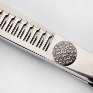 पालतू जानवरों की सफ़ाई और सेहत उत्पाद रत्न शैलियाँ सेहत बढ़ाने वाली कैंची जापानी कुत्ते को संवारने वाली 23 टूथ चंकर कैंची - Product Image 5