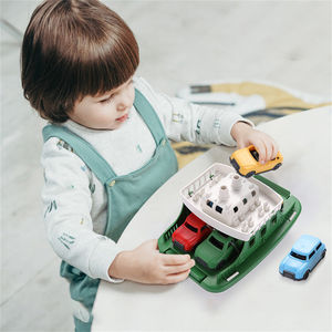 Mini véhicule en plastique pour bébés garçons filles enfants plage <span class=keywords><strong>bain</strong></span> piscine <span class=keywords><strong>jeu</strong></span> 4 pièces Ferry vert bateau baignoire jouets voiture ensemble pour bébés - Product Image 2