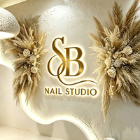Enseignes LC, Enseigne rétroéclairée, Enseigne murale avec logo, Enseigne avec logo pour salon de beauté, Enseigne personnalisée en lettres 3D pour entreprise