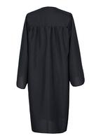 Robe de Cérémonie de Remise des Diplômes Noire Tissée Mate, 100% Polyester, Vente Directe Usine, Été, Lycée, Logo Personnalisé, Unisexe