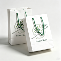 Sacs en papier kraft écologiques recyclables personnalisés, impression de logo, emballage alimentaire, échantillons gratuits, impression UV/sérigraphie, ruban
