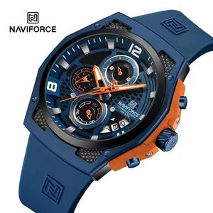 NAVIFORCE NF8051 8051 Sports <b>Men's</b> Quartz <b>Watches</b> Luminous Hand <b>Waterproof</b> Clock <b>Mens</b> Style Branded Wristwatches for <b>Men</b> Relojes - Product Image 1