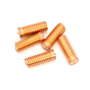 Iso13918 din32501 cd ריתוך M3-M12 מצופה פחמן פלדה ראש זרע בורג מטרי מטר קצה הצתה נקודה ריתוך בחור - Product Image 4